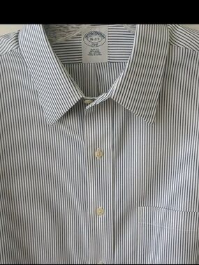 Brooks Brothers Men's Slim Fit Pin Stripe Shirt Sz L
